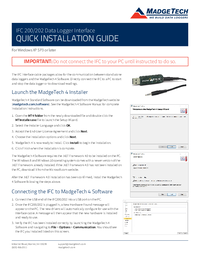 Thumbnail of document Manual - IFC202 USB Interface Cable